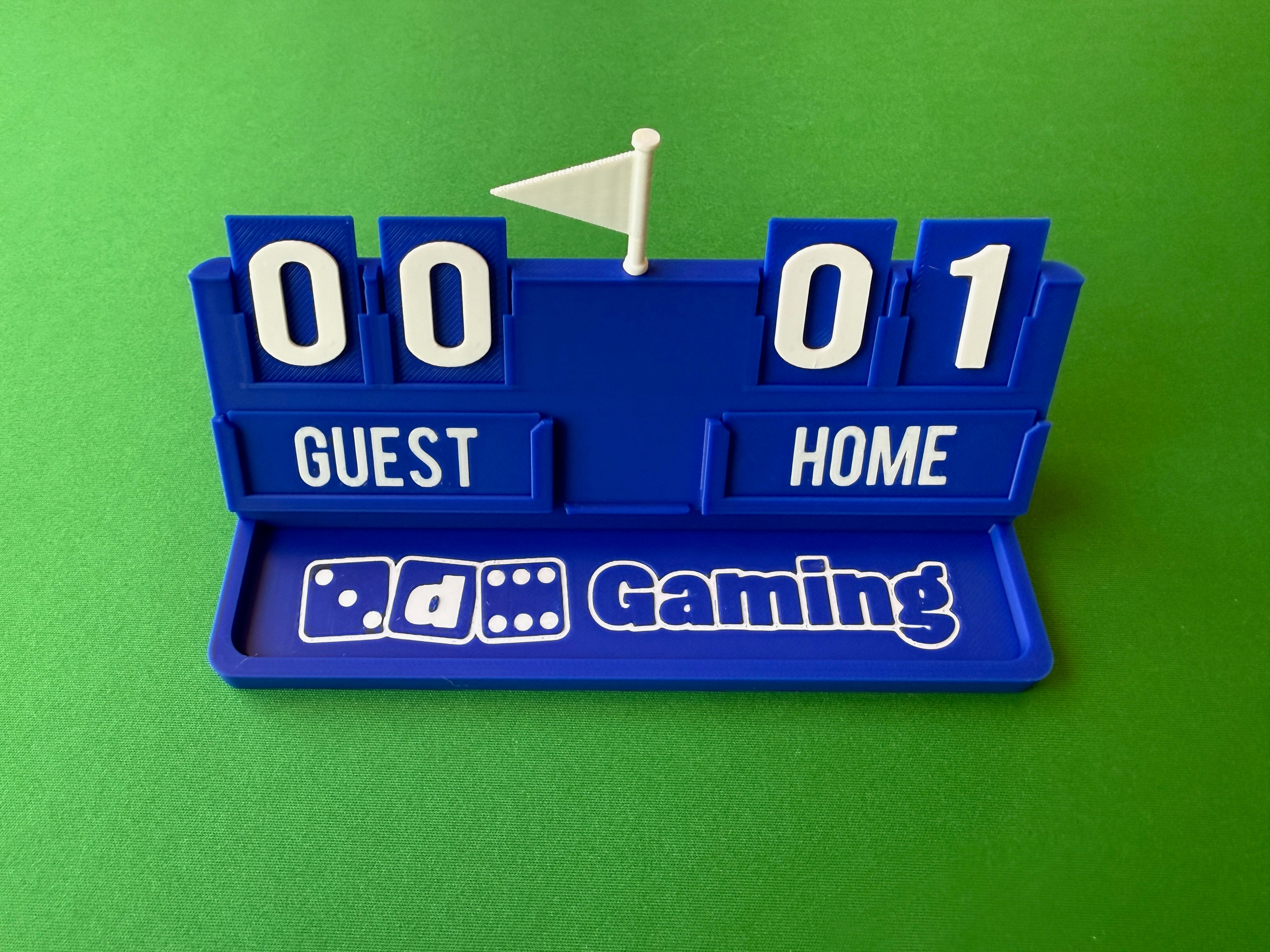 3D6 Gaming Scoreboard - Blue