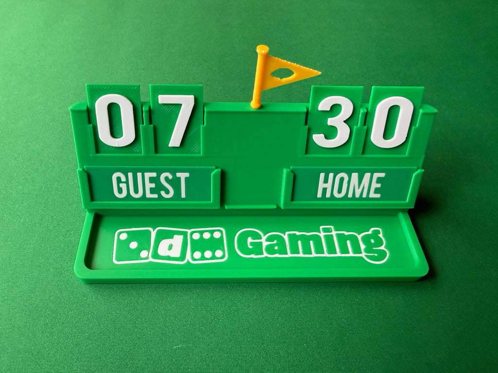 3D6 Tabletop Gaming Scoreboard - Green